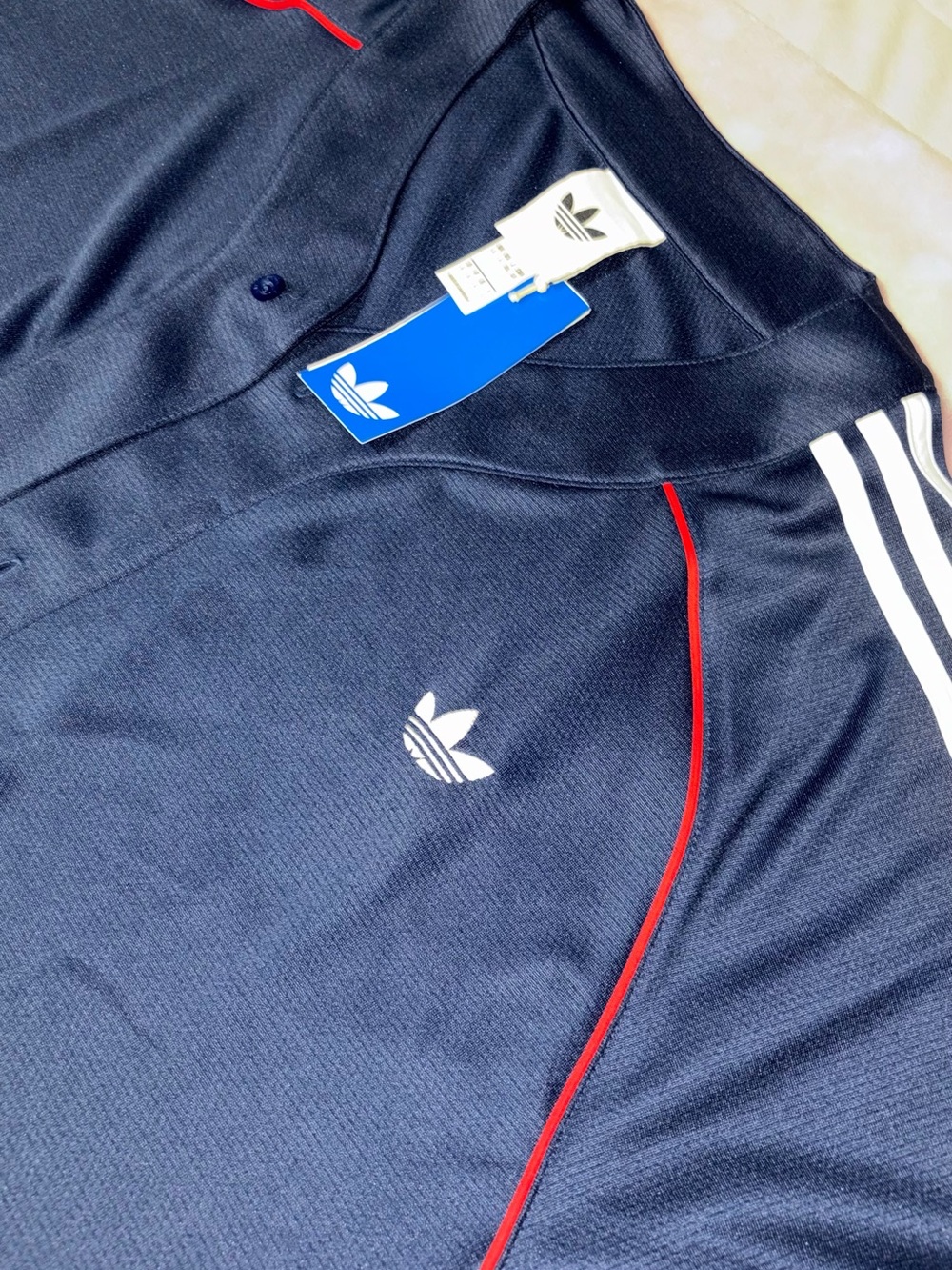 adidas Originals Adicolor Baseball Jersey Men's Lifestyle T-Shirt Button Up USA